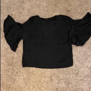 Black Flowy blouse